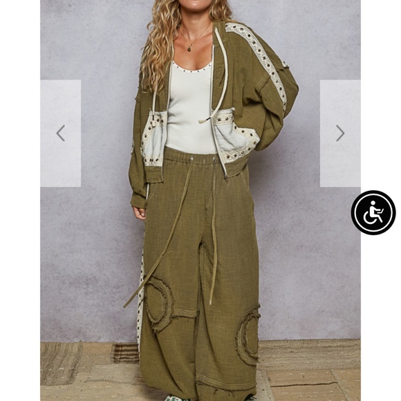 POL “ Gwen 2 “ POL Double Gauze Hoodie Top and Pants Set 67 - Picture 2 of 15